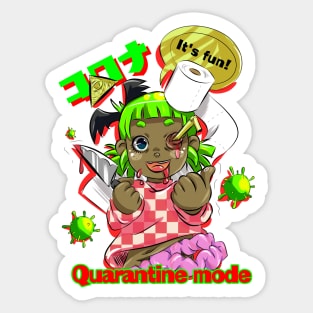 Quarantine mode Sticker